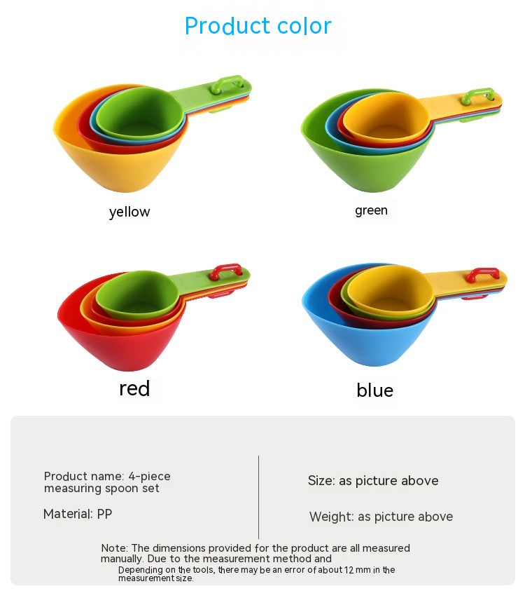 Plastic Measuring Spoon & Cup Set for Baking, Kitchen Utensils, 11-12 Pieces