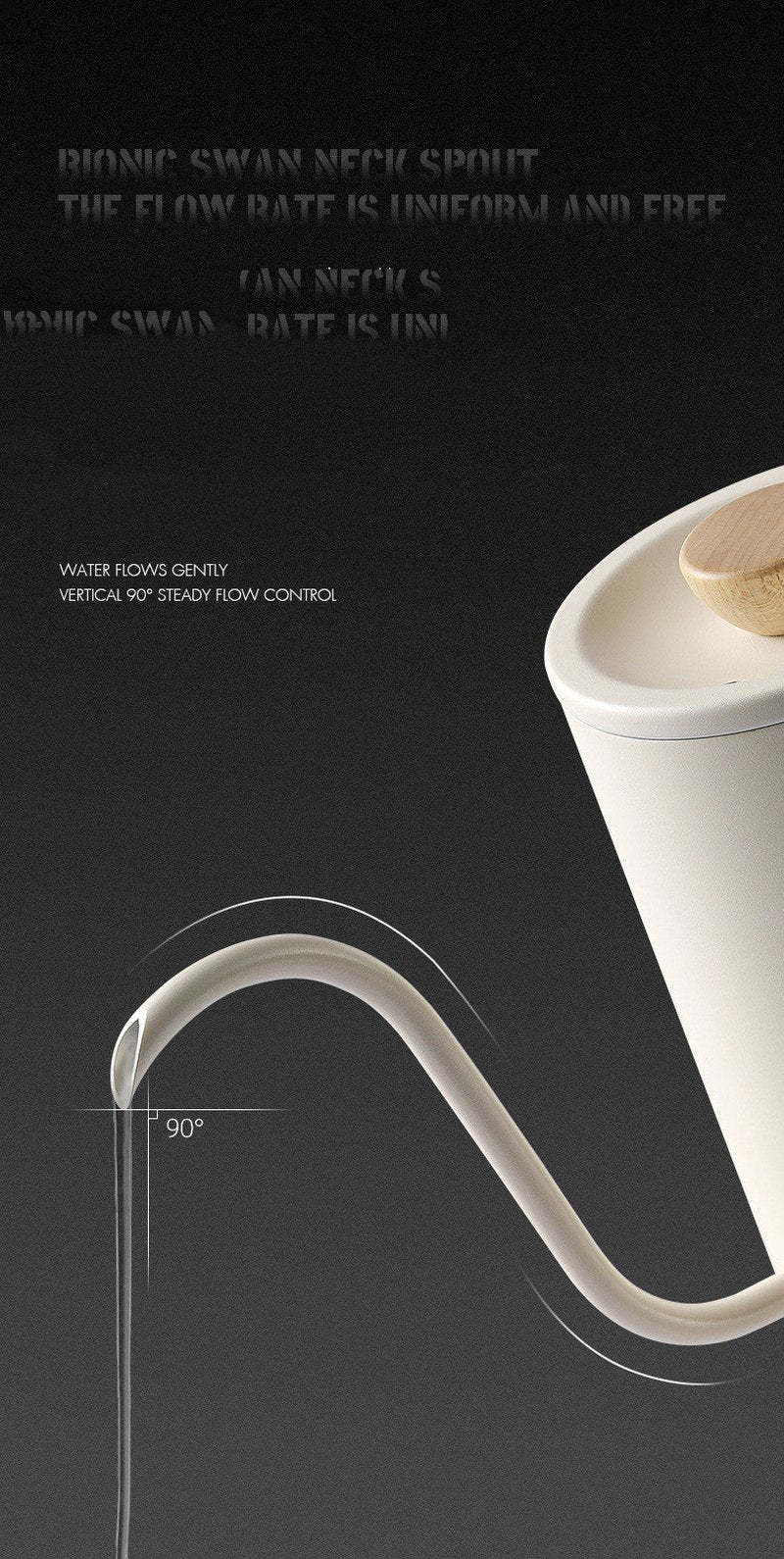 Handmade Coffee Maker with Solid Wood Handle - Planet Series Rushed Design