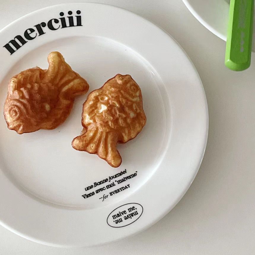 French Alphabet Ceramic Tableware Set - Adults Kitchen Dinnerware