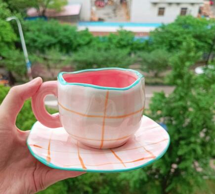 Vintage Floral Tea Cup and Saucer Set - 260ml Home Kitchenware