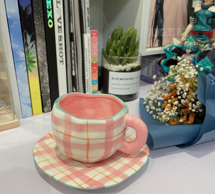 Vintage Floral Tea Cup and Saucer Set - 260ml Home Kitchenware