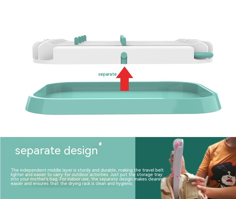 Multifunctional Portable Bottle Drying Rack for Baby & Kitchen Use