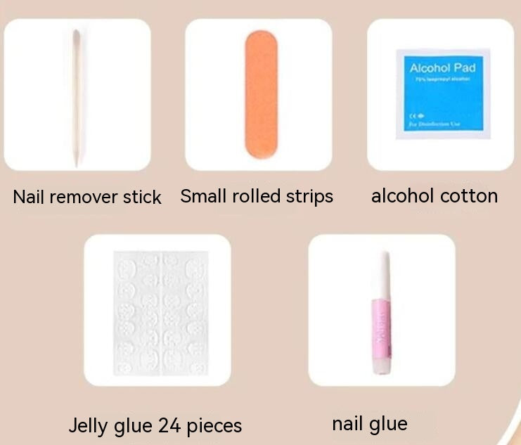 Luxury Handmade Nail Tips Set - French, Cat's Eye, Retro Styles, Multiple Sizes