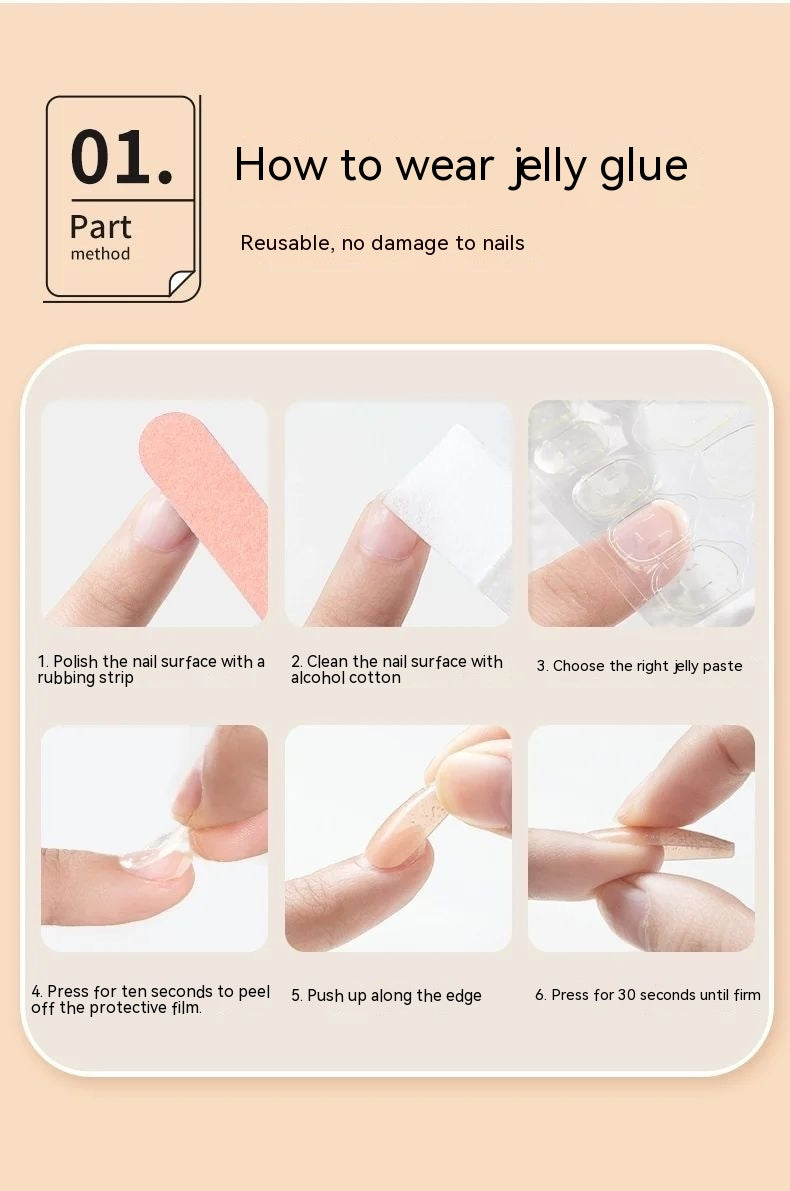 Luxury Handmade Nail Tips Set - French, Cat's Eye, Retro Styles, Multiple Sizes