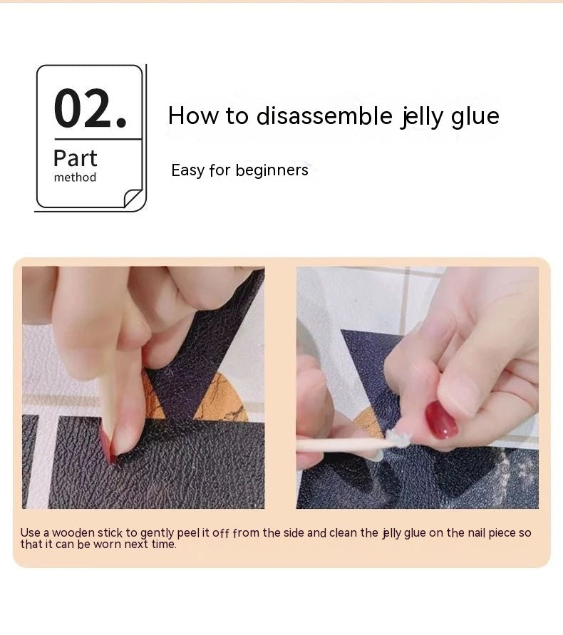 Luxury Handmade Nail Tips Set - French, Cat's Eye, Retro Styles, Multiple Sizes