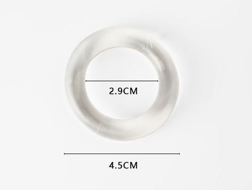 Men's Silicone Lifting Ring - Transparent Workout Accessory