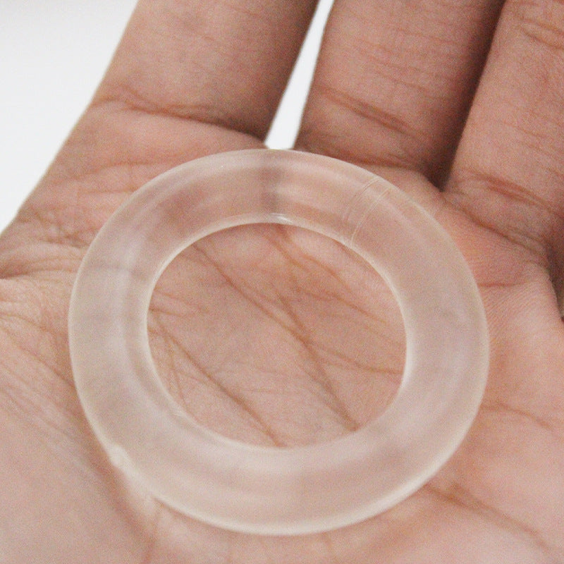 Men's Silicone Lifting Ring - Transparent Workout Accessory