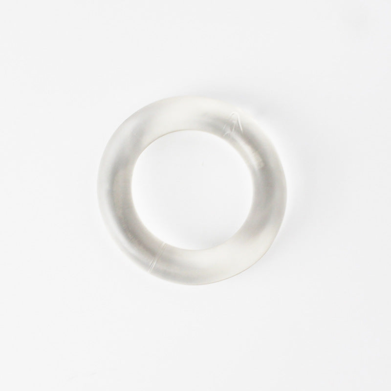 Men's Silicone Lifting Ring - Transparent Workout Accessory