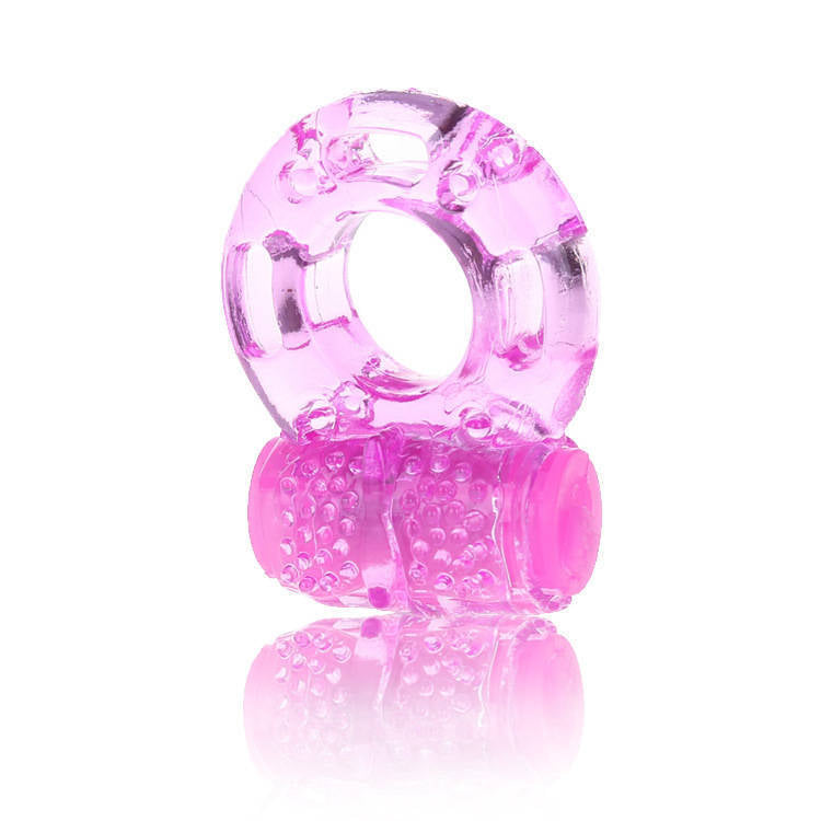 Men's Horseshoe Ring with Vibration and Swing Beads - Adult Wellness Accessory