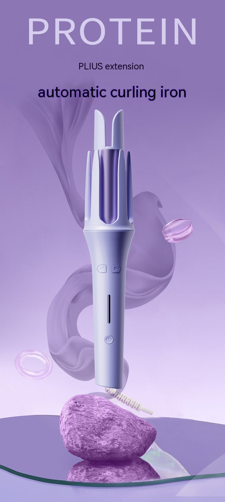 Automatic Hair Curling Iron 32mm Large Volume Electric Perm Styler with Anion
