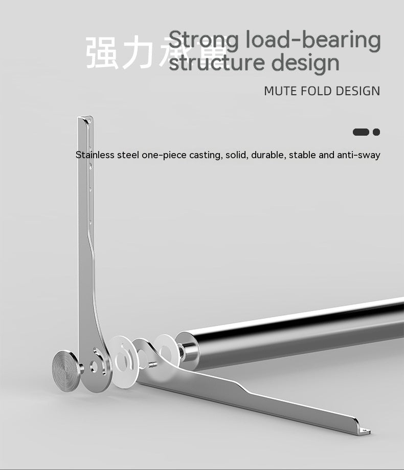 Wall-Mounted Folding Bath Stool with Load Capacity 200kg - Modern Bathroom Furniture