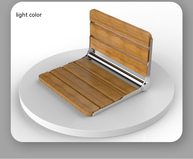 Wall-Mounted Folding Bath Stool with Load Capacity 200kg - Modern Bathroom Furniture