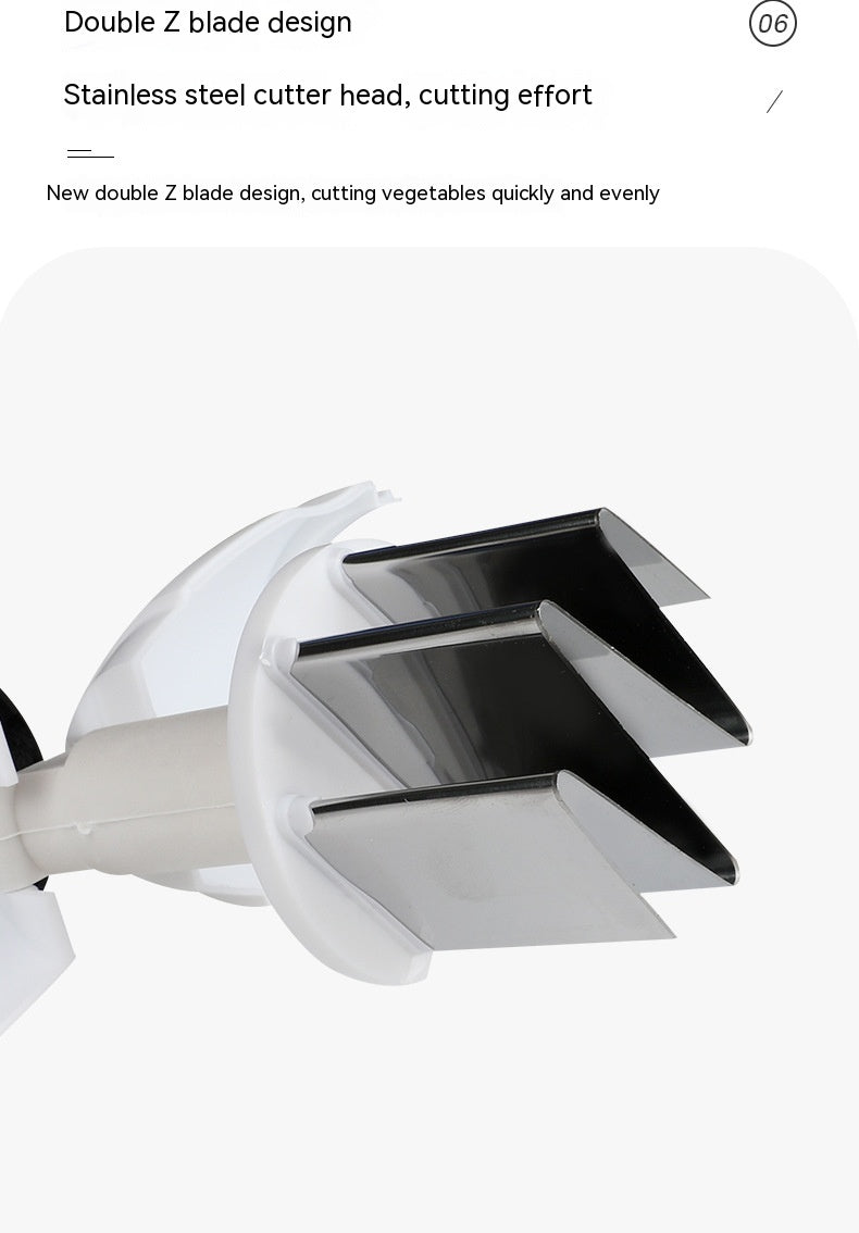 Manual Garlic Press with Cutter - Multi-Color Kitchen Tool