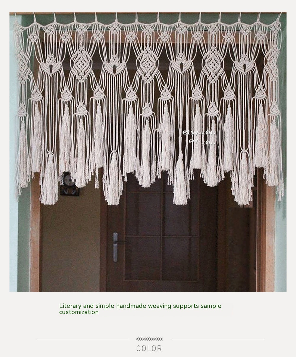 Cotton Rope Woven Tapestry for Home Decor - European Style, 120x55cm