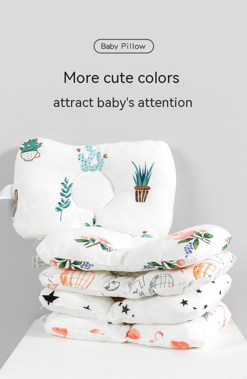 Newborn Infant Anti-Deviation Head Pillow - Baby Shaping Pillow 23x30cm