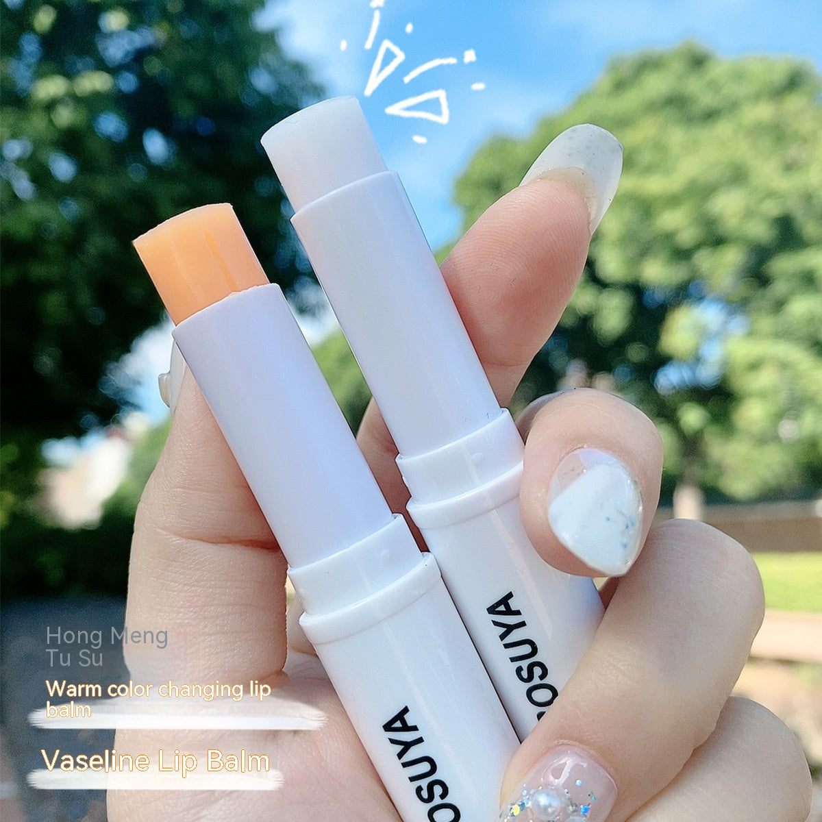 Moisturizing Lip Balm with Vaseline & Jojoba Oil - Nourishing Lip Care