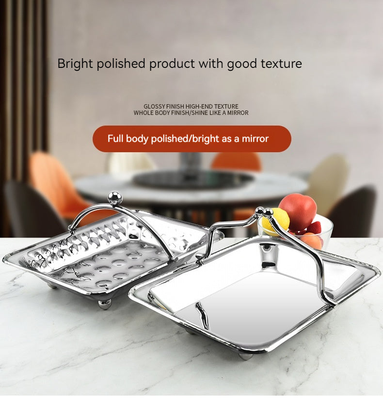 Stainless Steel Towel Basket for Kitchen & Bathroom Storage - Hot & Cold Wet Meal