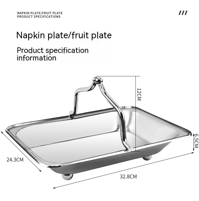Stainless Steel Towel Basket for Kitchen & Bathroom Storage - Hot & Cold Wet Meal