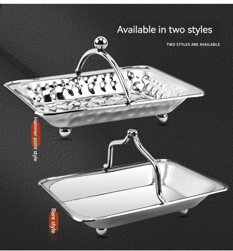 Stainless Steel Towel Basket for Kitchen & Bathroom Storage - Hot & Cold Wet Meal