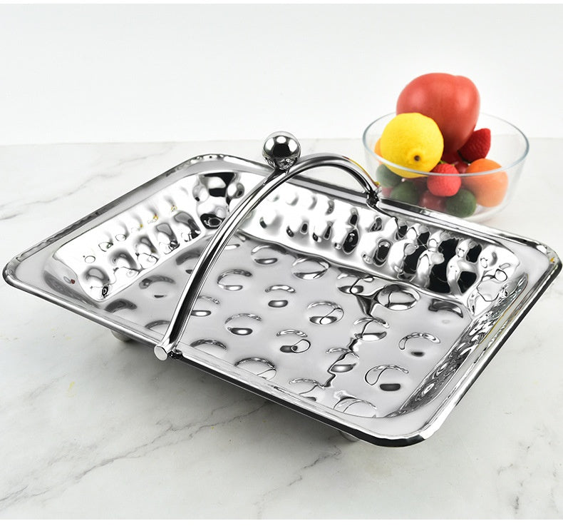 Stainless Steel Towel Basket for Kitchen & Bathroom Storage - Hot & Cold Wet Meal