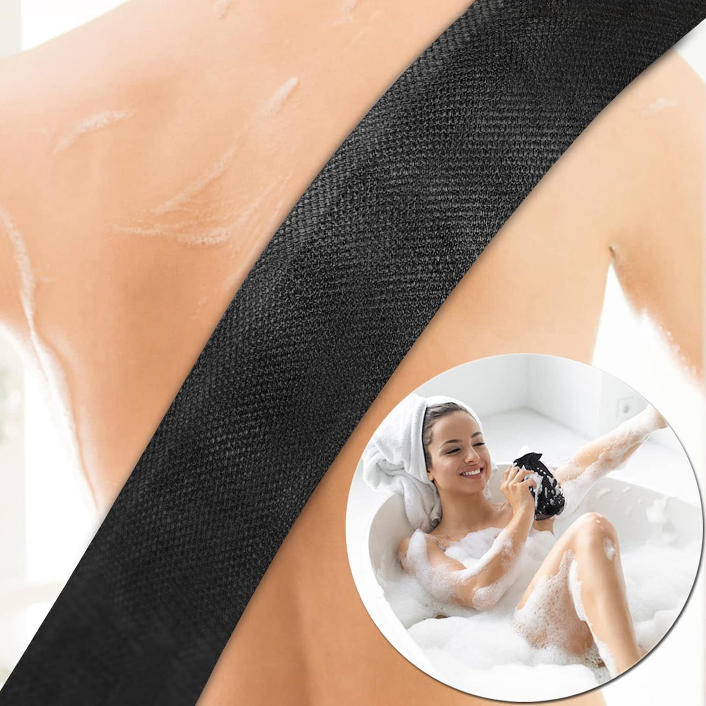 African Nylon Bath Towel - Decontamination Back Rub for Bathroom Use
