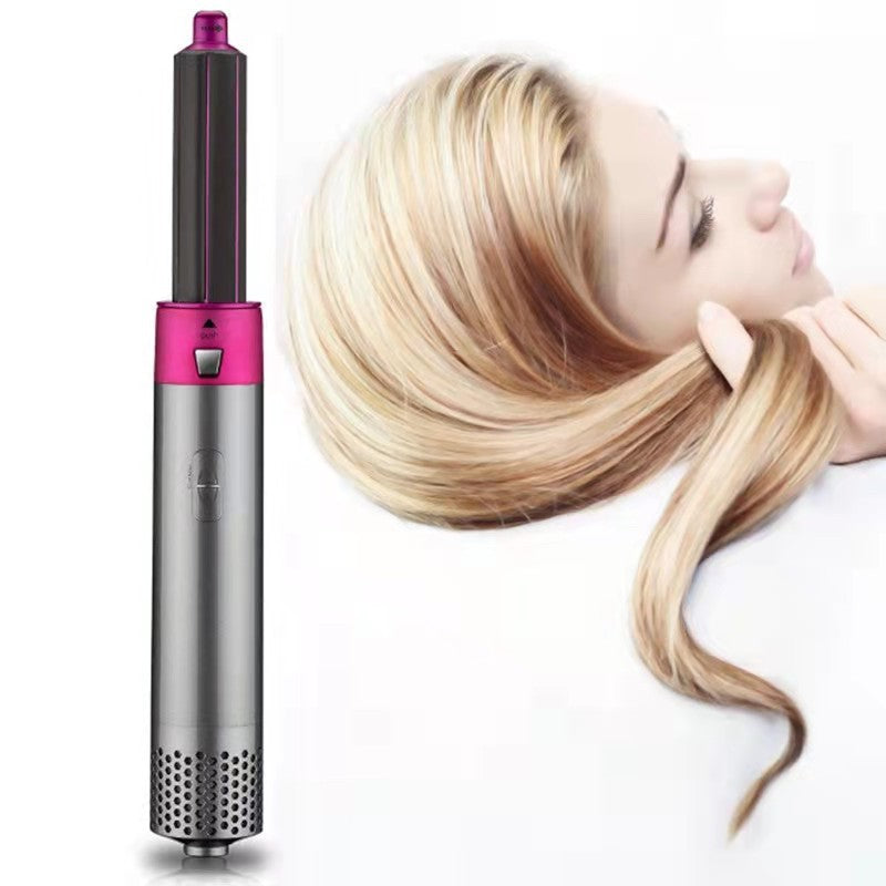 Five-in-One Hair Curler with Multiple Heat Settings and Color Options