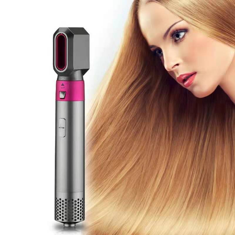 Five-in-One Hair Curler with Multiple Heat Settings and Color Options