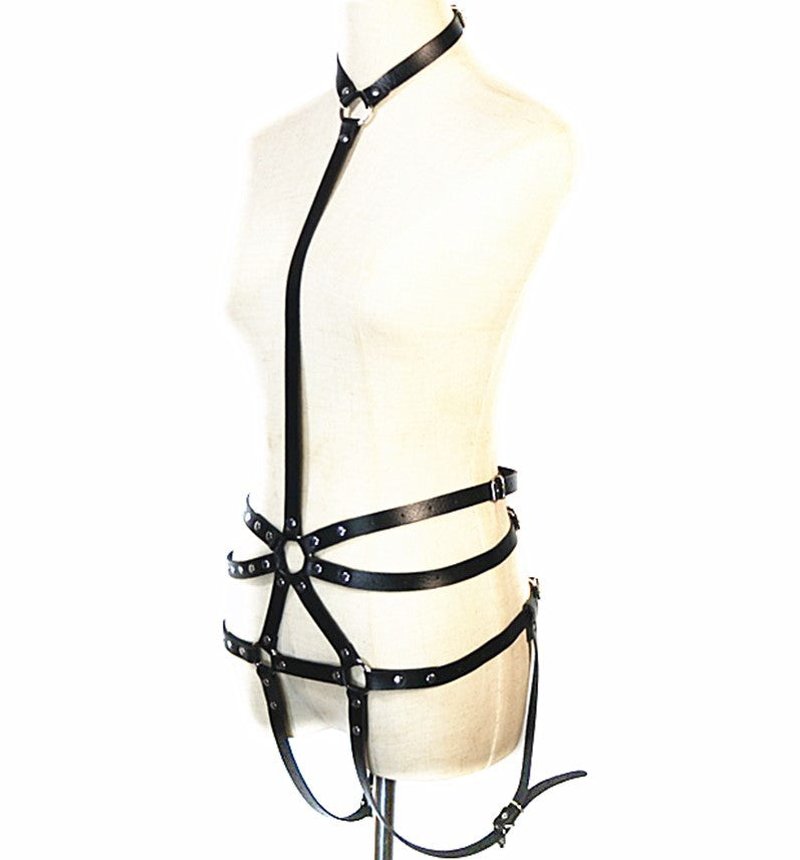 Versatile Leather Collar Belt for Waist and Leg Support - Unisex Adjustable Strap
