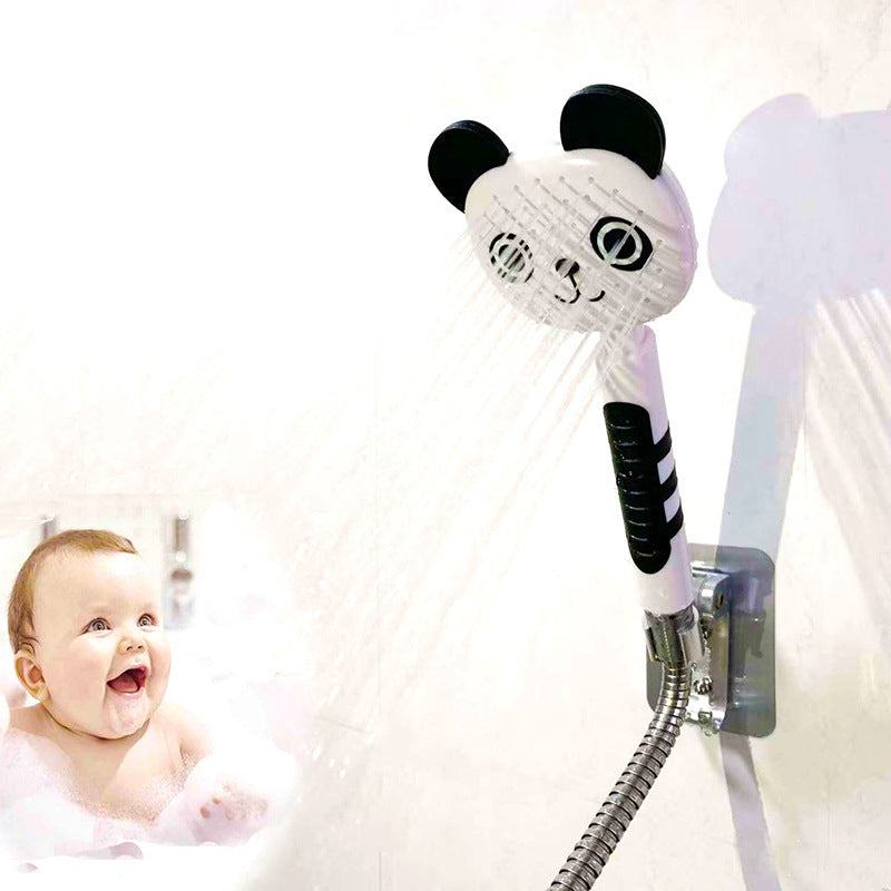 Children's Panda Shower Head with Optional Accessories - Kids Bathroom Shower