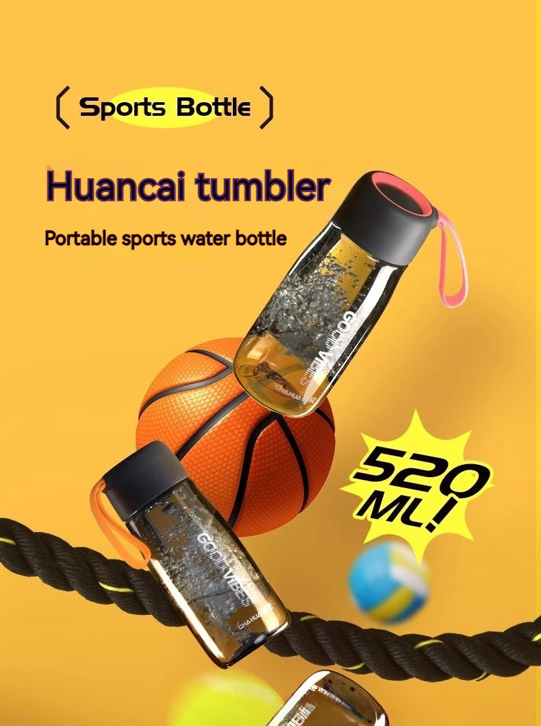 Portable Fitness Tumbler with Tea Infuser 520ml - Colorful Sports Drinkware