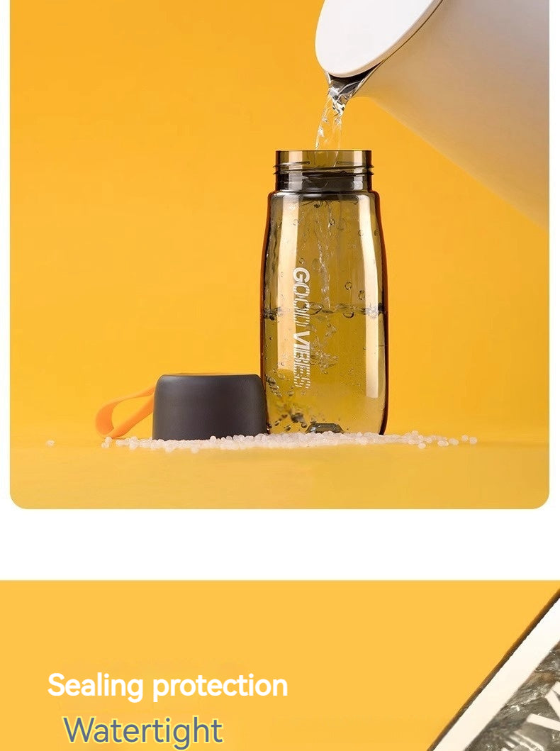 Portable Fitness Tumbler with Tea Infuser 520ml - Colorful Sports Drinkware