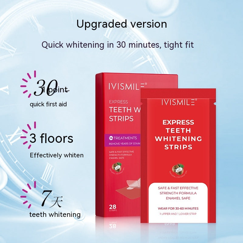 Whitening Teeth Strips - 14 Pairs Mint Flavor Remove Stains & Fresh Breath