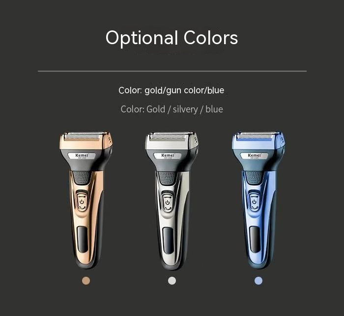 Rechargeable Electric Men's Shaver with Floating Cutter Head