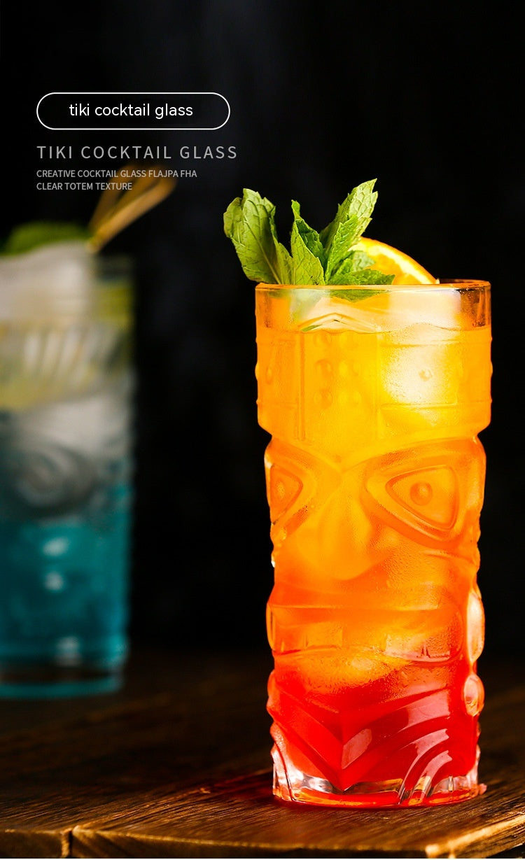 400ml Glass Cup with Modern Design for Home & Bar Use - Clear