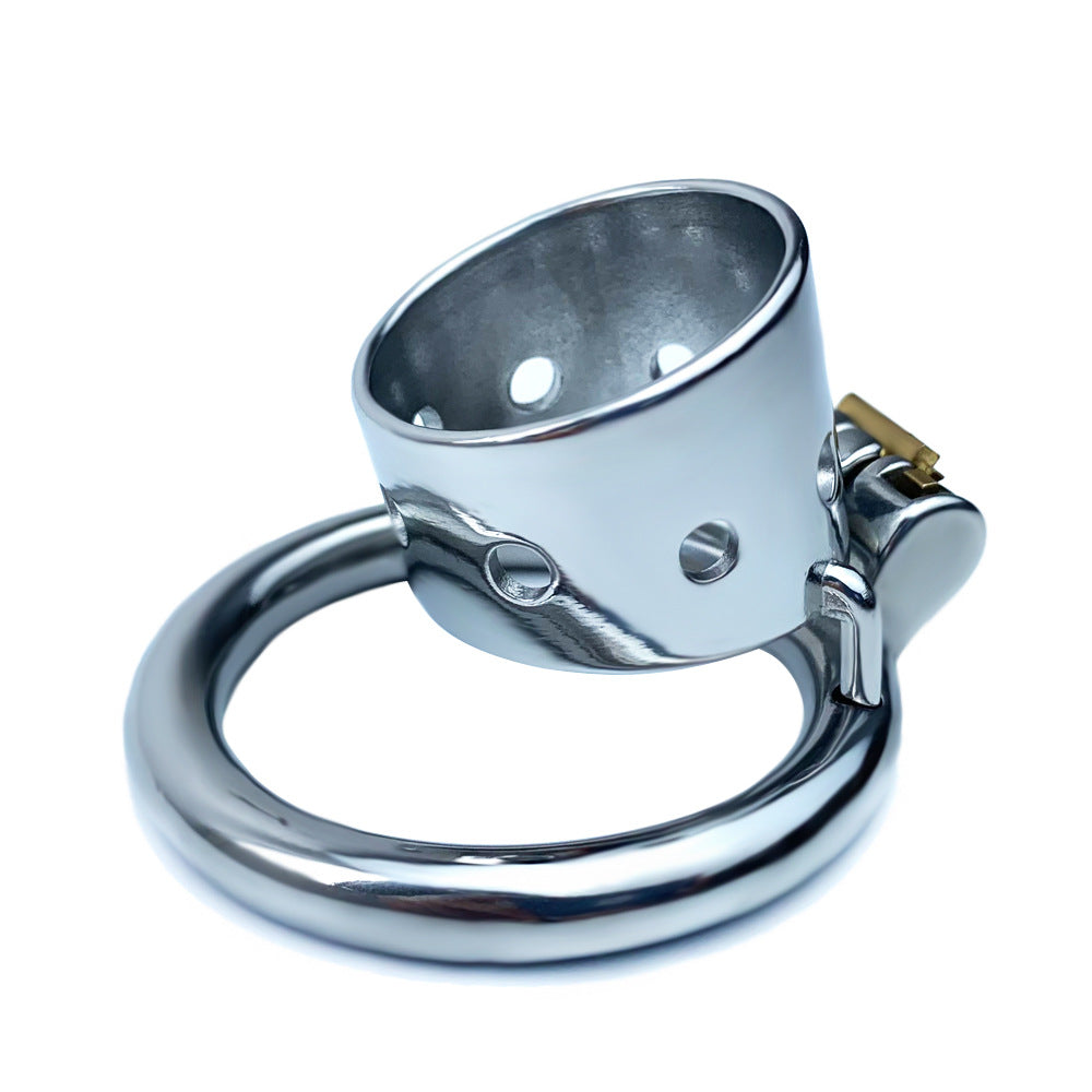 Short Stainless Steel Chastity Lock Men’s Ring Lock Adult Toy