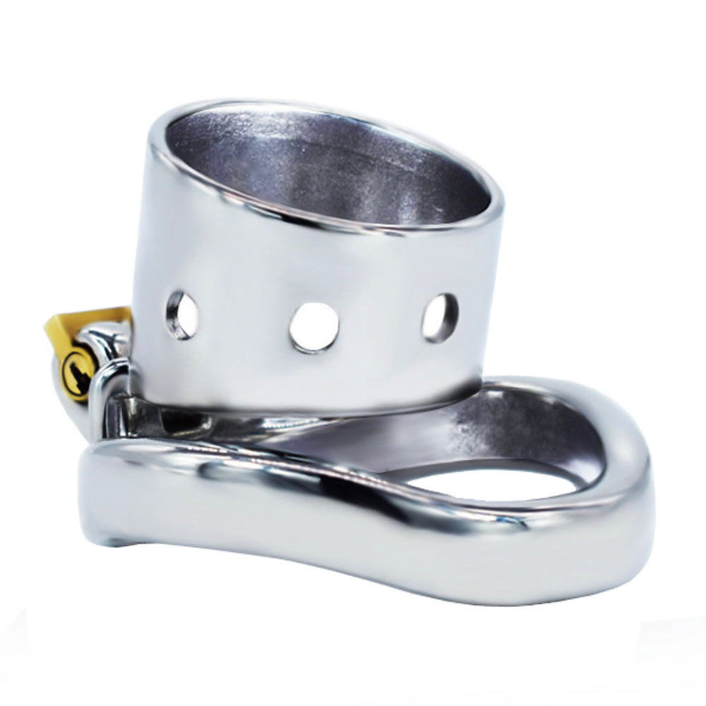 Short Stainless Steel Chastity Lock Men’s Ring Lock Adult Toy