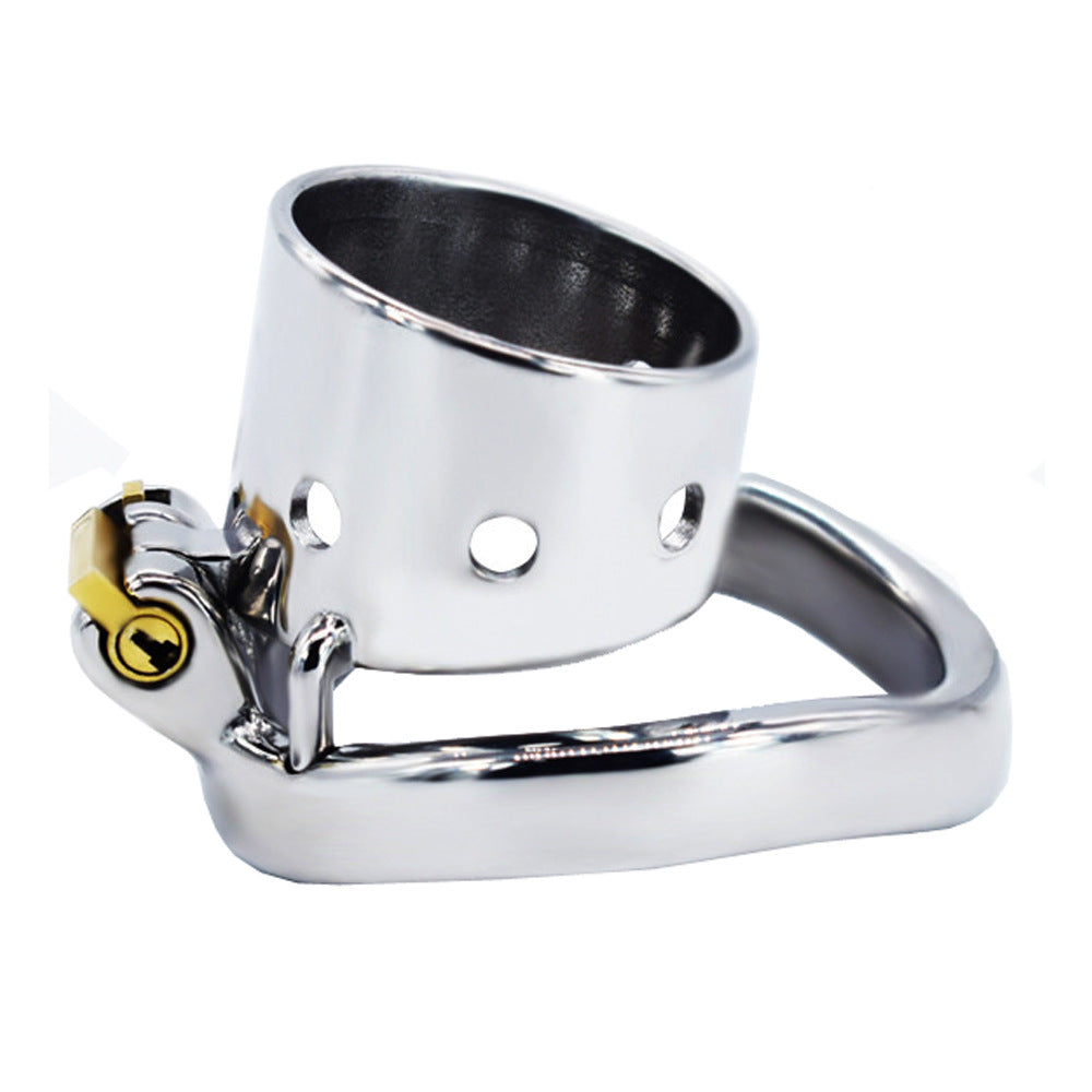 Short Stainless Steel Chastity Lock Men’s Ring Lock Adult Toy