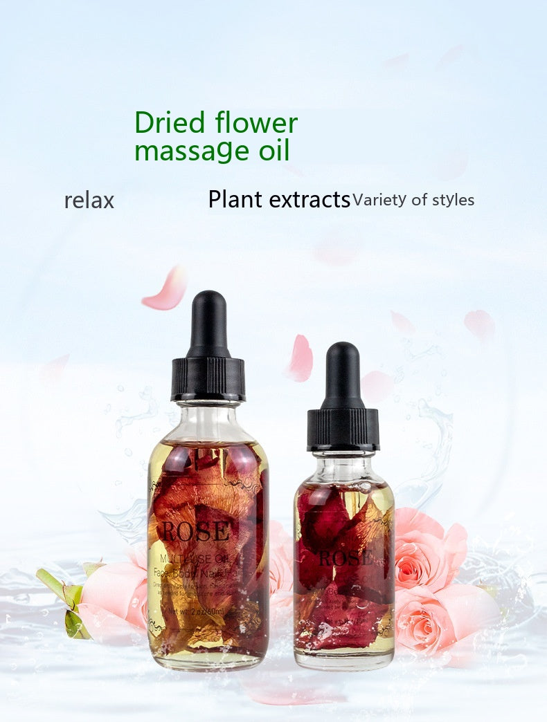 Massage Oil with Dried Flowers - Multi-Scent