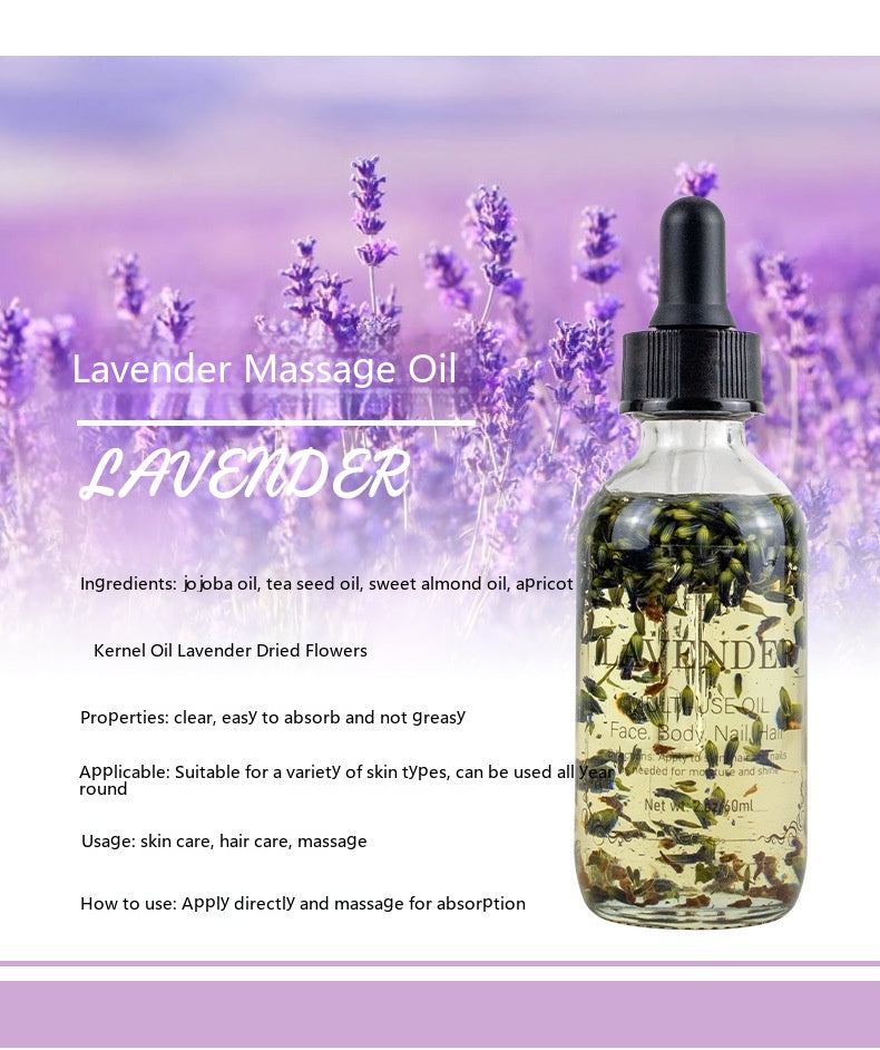 Massage Oil with Dried Flowers - Multi-Scent