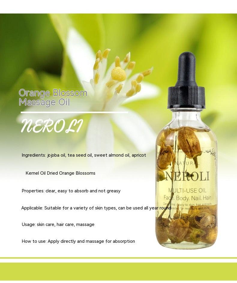 Massage Oil with Dried Flowers - Multi-Scent
