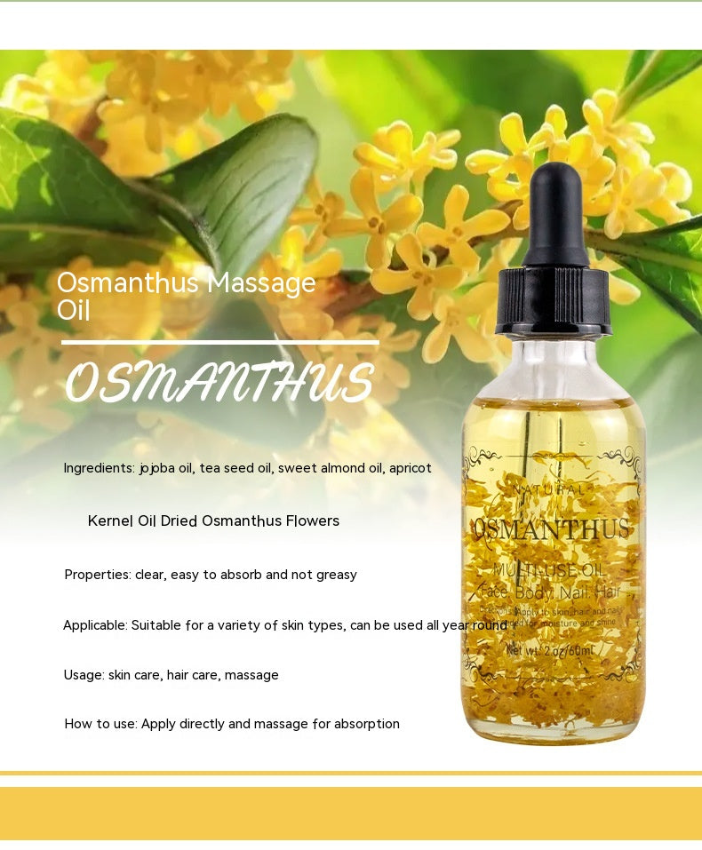 Massage Oil with Dried Flowers - Multi-Scent