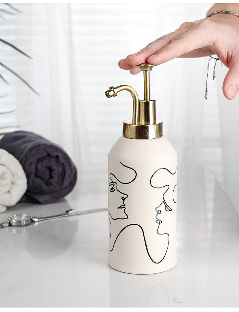 Ceramic Mouthwash Cup and Toothbrush Holder Set - White Bathroom Accessory