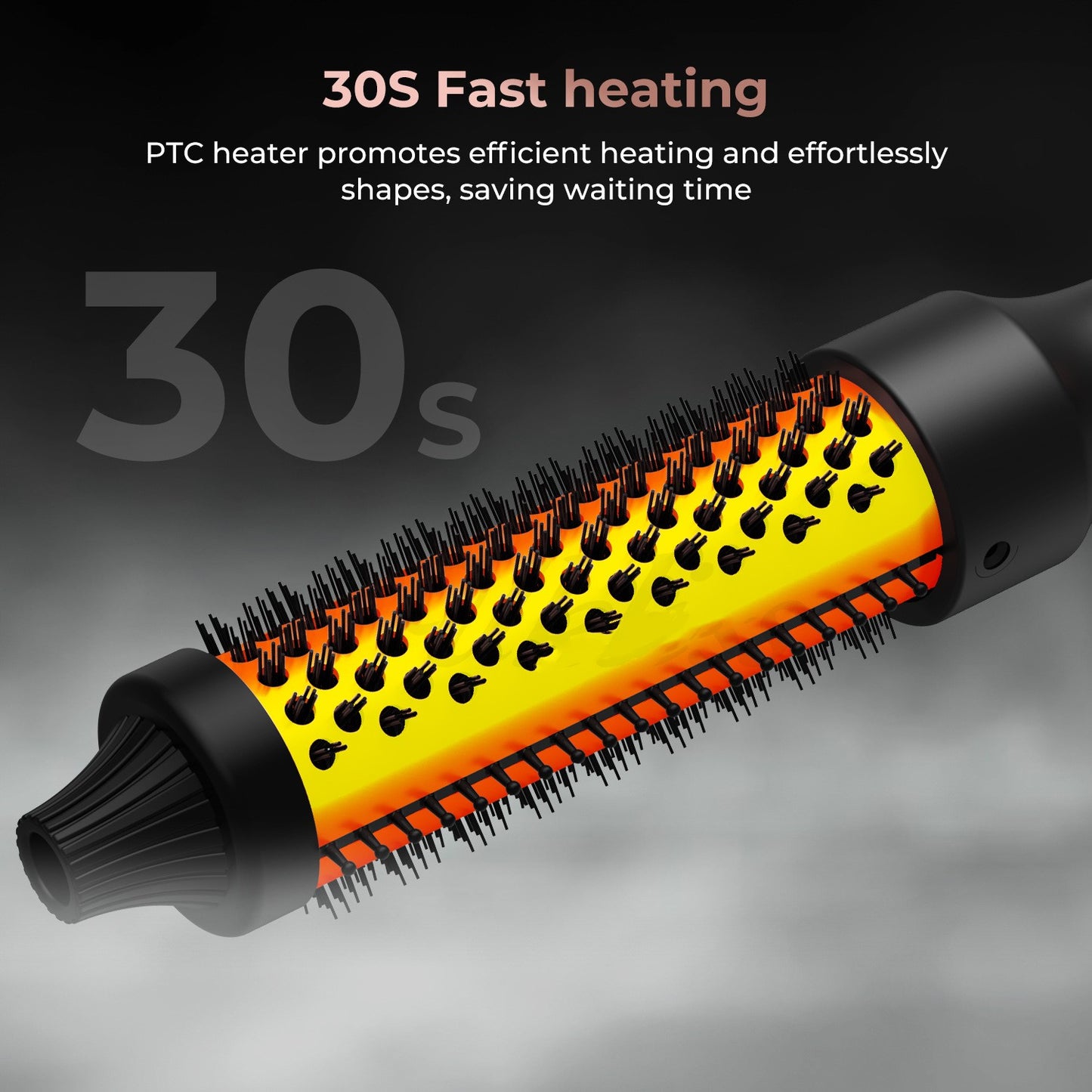 Hot Air Hair Dryer Brush Curling Iron Straightener - High Power Multi-Function Styling Tool