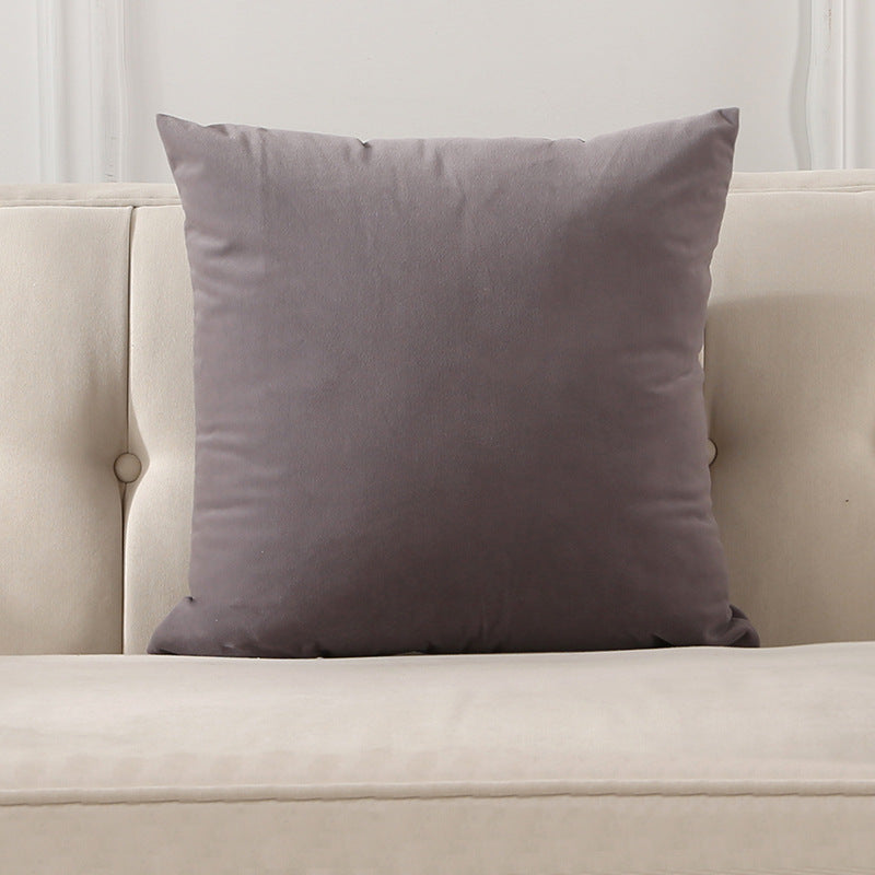 Large Lumbar Cushion Cover for Sofa Bed Office Chair - Frosted Velvet