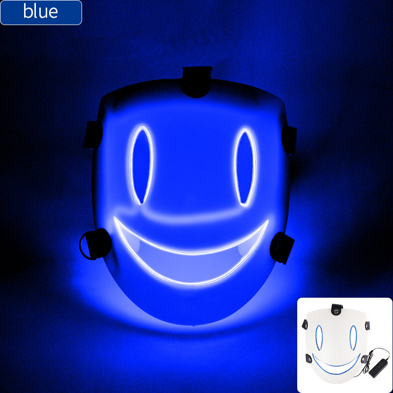 Cosplay LED Light Mask - Plastic Cold Light Mask for Parties and Events