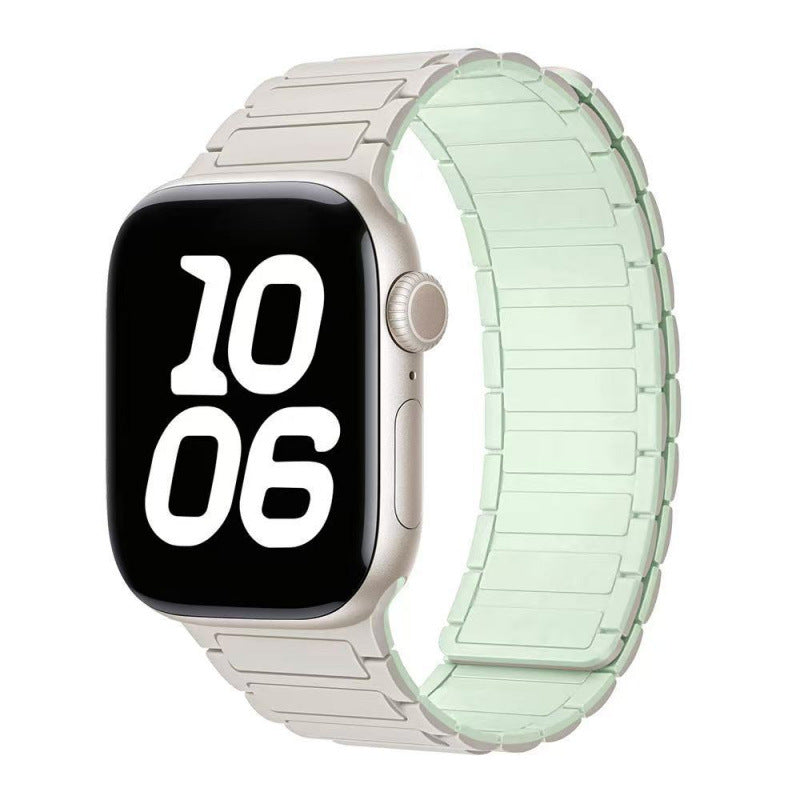 Magnetic Sports Silicone Watch Strap - Compatible with Apple Watch 38-49mm