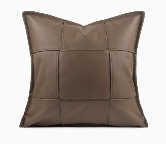 High-Quality Leather Lumbar & Throw Pillows - Modern Home Decor