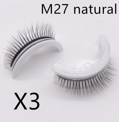 Self Adhesive False Eyelashes Reusable No Glue Natural & Long Styles