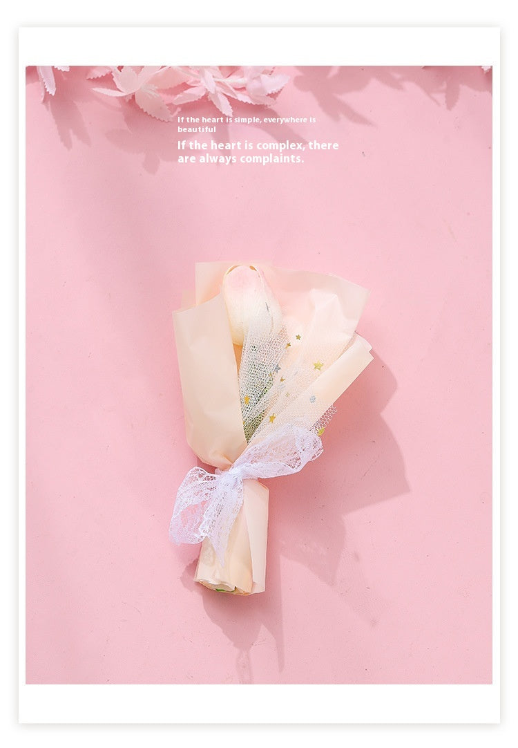 Ceramic Tulip Glass Cup with Bunny Pendant and Gift Card, 301-400ml