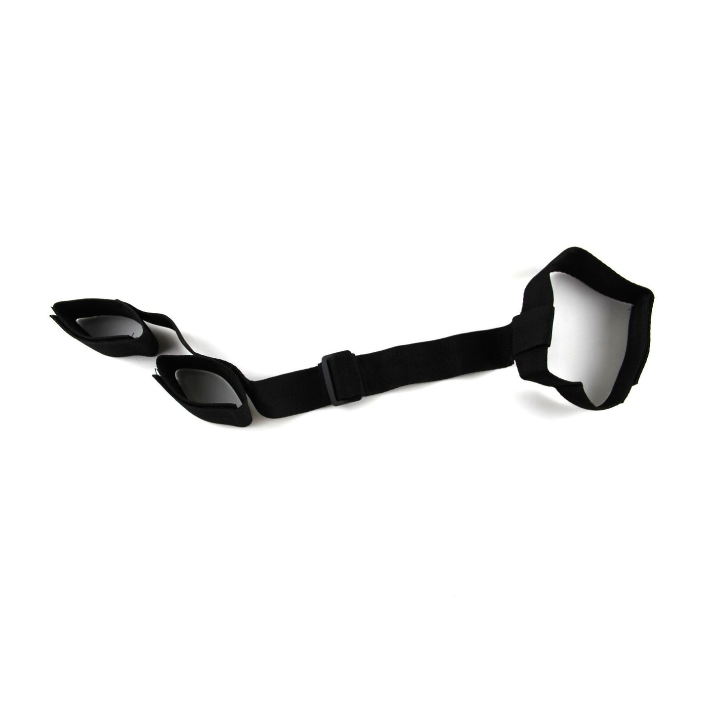 Black Nylon Collar with Reverse Handcuffs for Adult Wellness